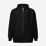sweat-à-capuche-fermeture-éclair-personnalisable-noir-unisexe